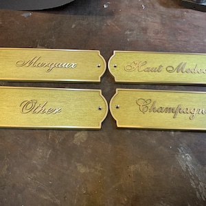 Benutzerdefinierte Messing-Türschilder und -Plaketten - Beliebige Sprachtafeln - Benutzerdefinierte Größentafeln - Benutzerdefinierte Namensschilder