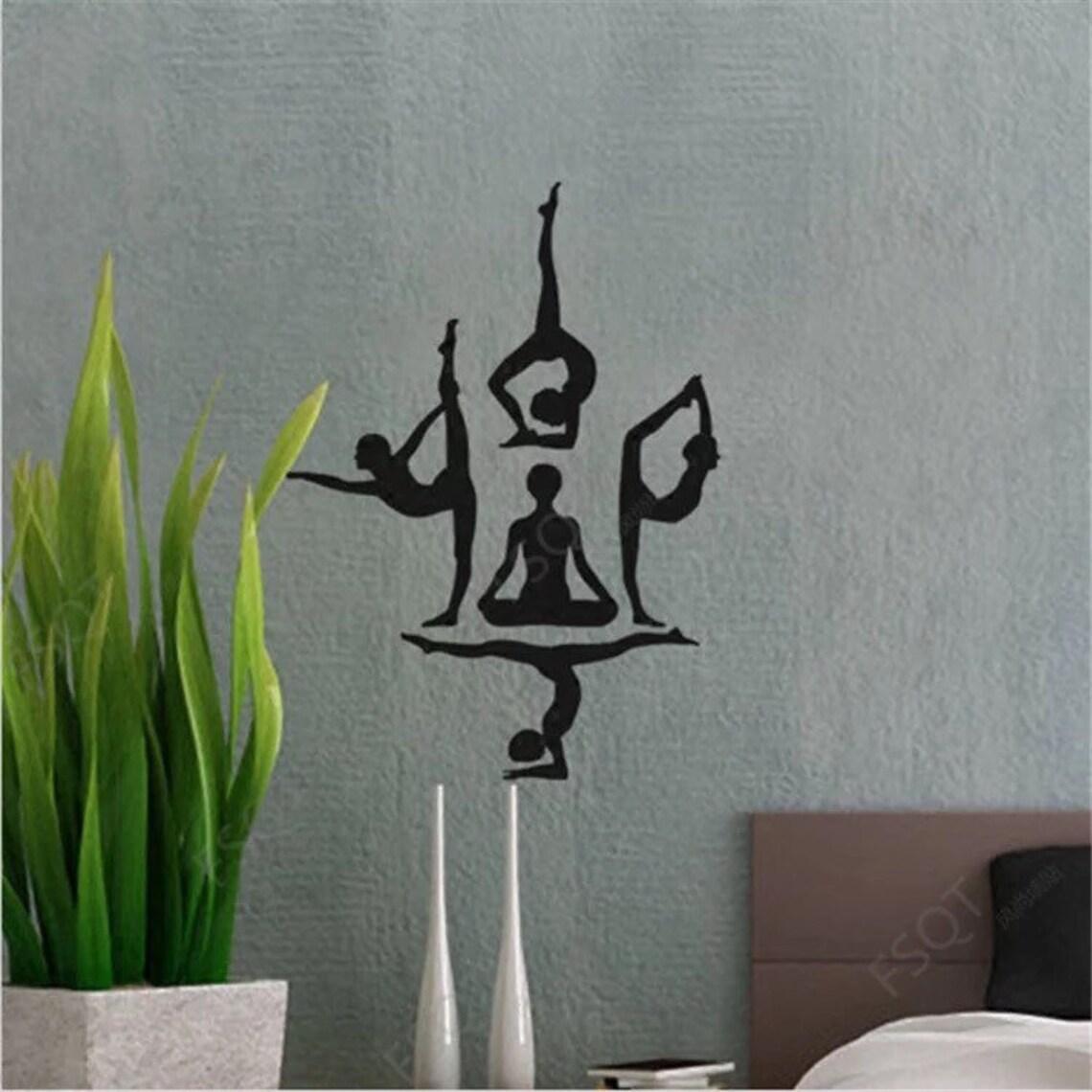 Yoga Pose Wall Decor Yoga Studio Wall Sticker Yoga Etsy Canada
