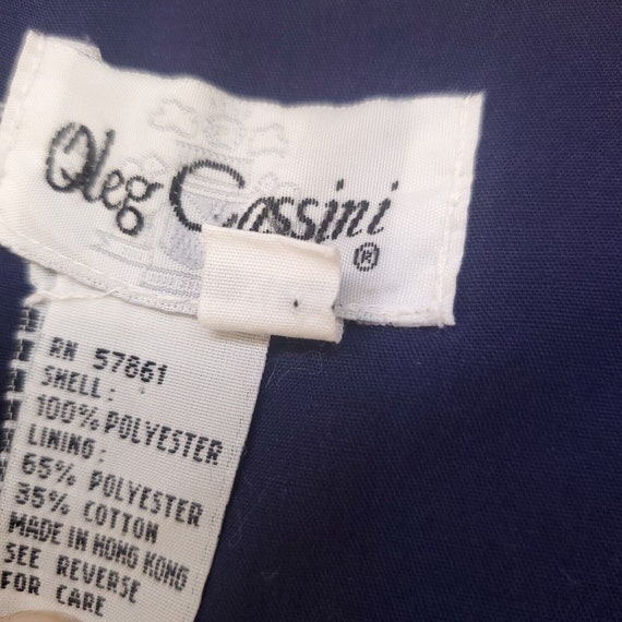 Vintage Oleg Cassini Jacket Womens Size XL Burgun… - image 6