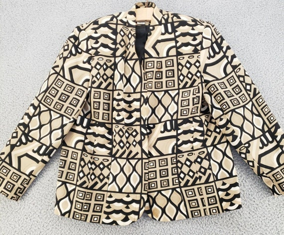 Vintage Anne Crimmins Umi Silk Jacket Womens 10 G… - image 1