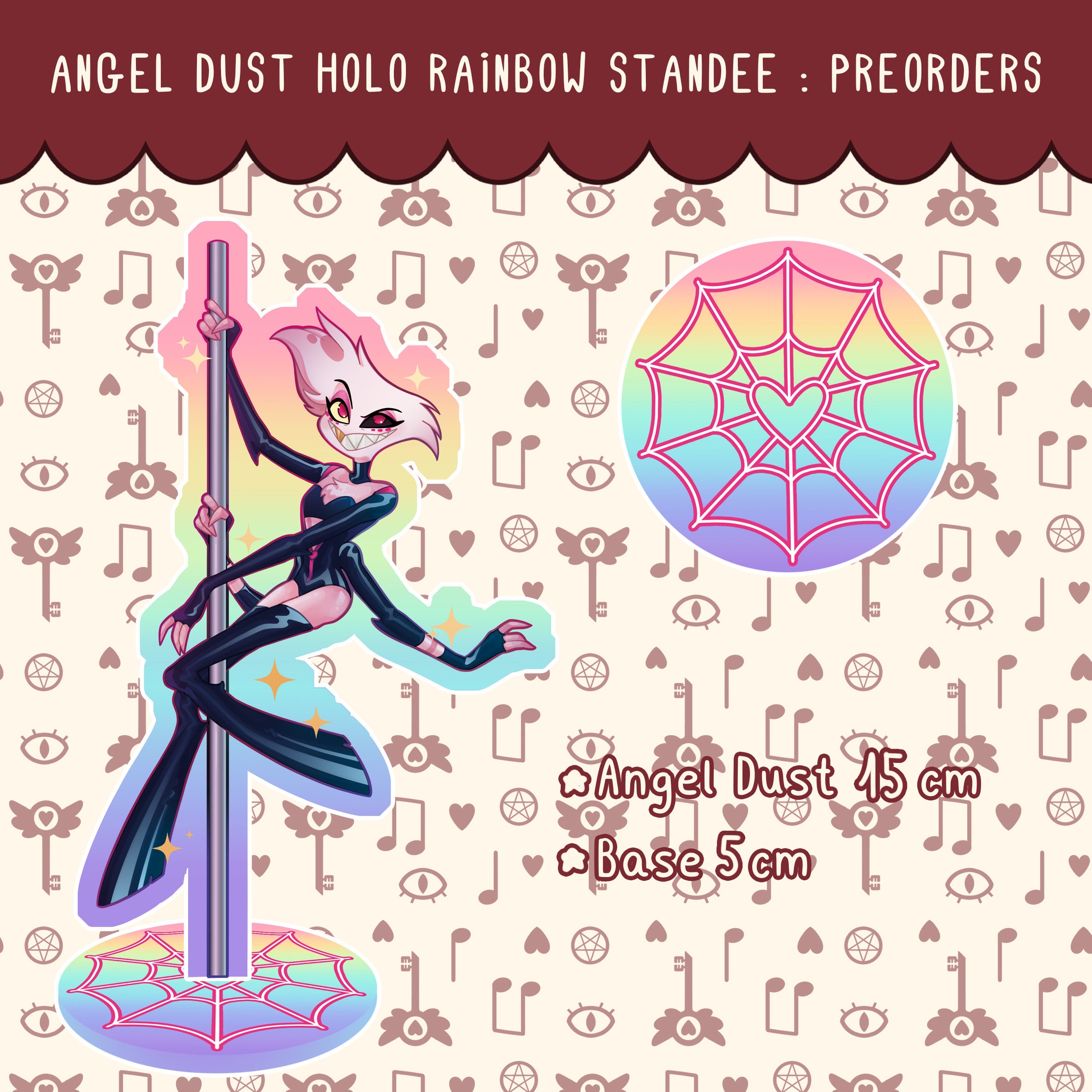 アクリルスタンド Hazbin Hotel Angel Dust acrylic standee Hazbin Hotel Pride 2025 Angel Dust Acrylic Standee | Hazbin