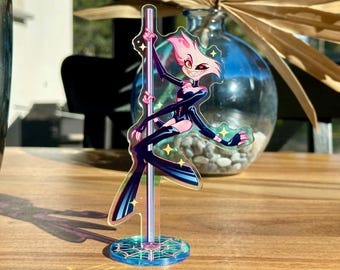 Hazbin Hotel || Angel Dust Poison Ver. || Holo Rainbow Standee - Etsy