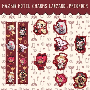 Hazbin Hotel || Lanyards with Keychain || PREORDERS SECOND BATCH