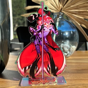 Hotel Hazbin || Valentino Pole wer. || Stojak Holo Rainbow