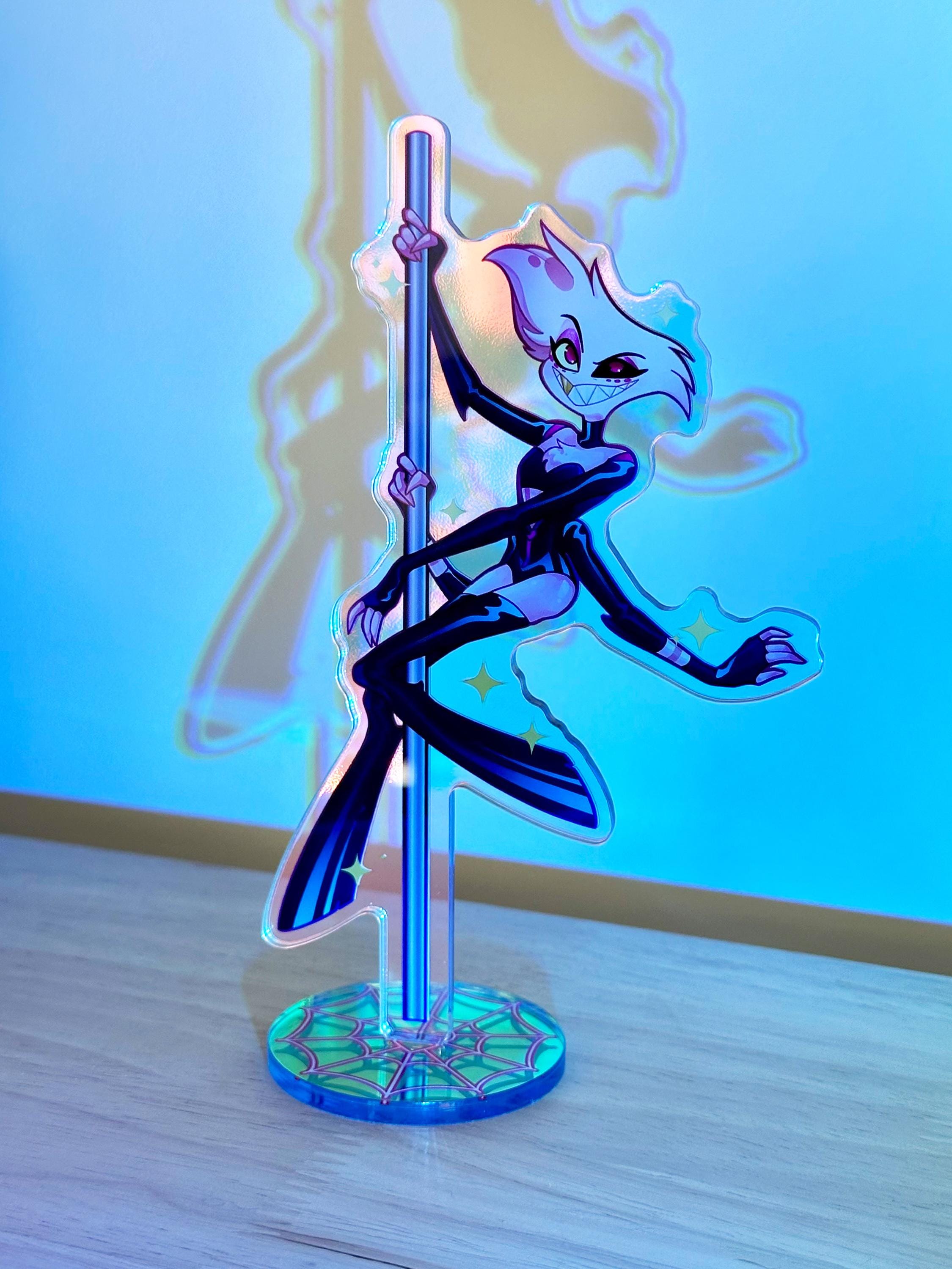 Hazbin Hotel || Angel Dust Poison Ver. || Holo Rainbow Standee - Etsy