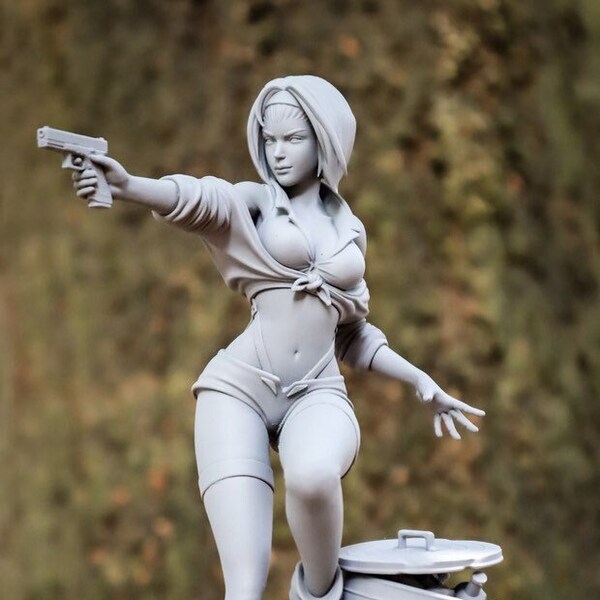 Anime Girl Gunslinger  | Miniature Painting And Figure Collecting