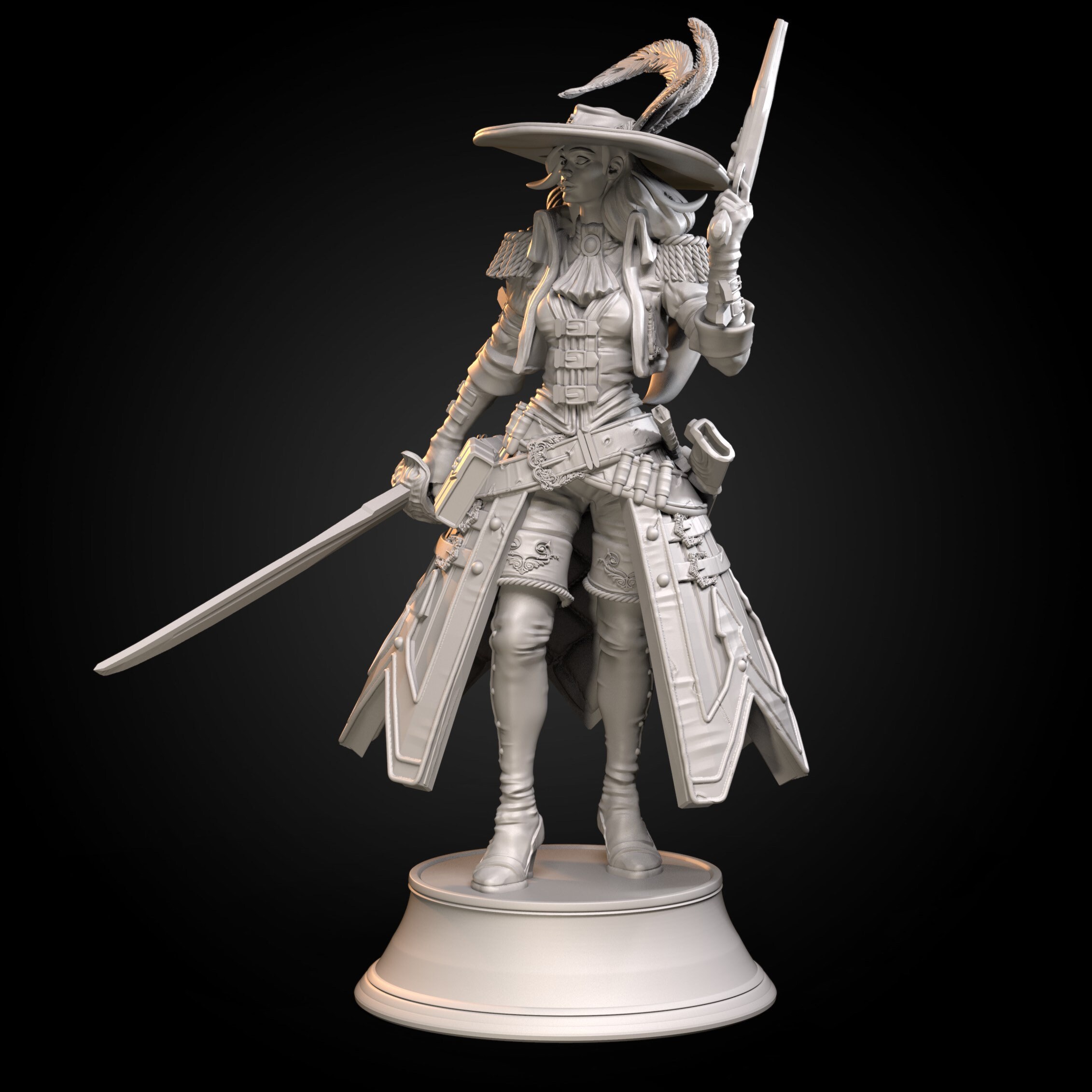 Witch Hunter Model Painting Female Witch Hunter - Etsy