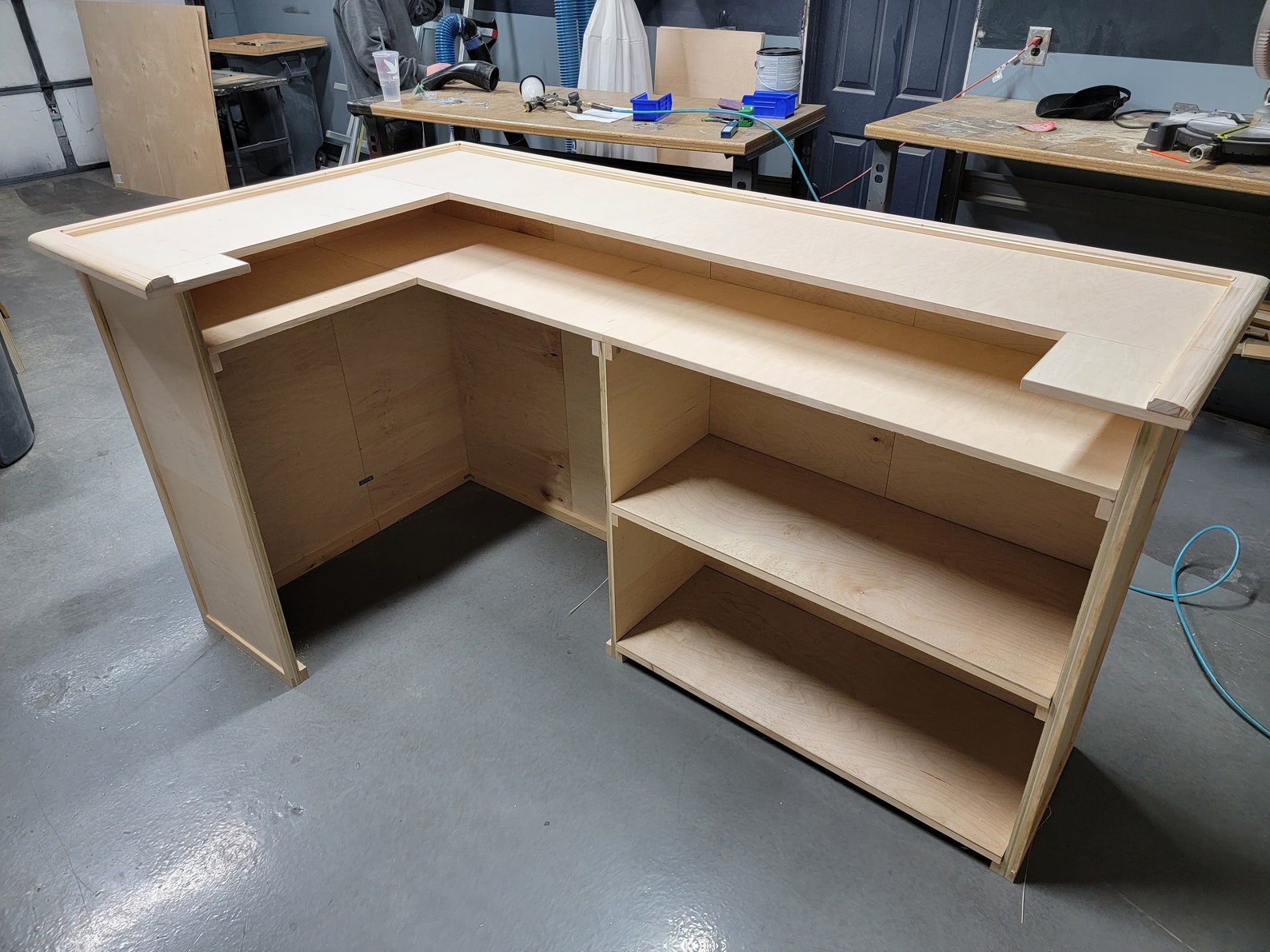 Custom l Shaped Bar Two Tier Top SHIPPING Etsy