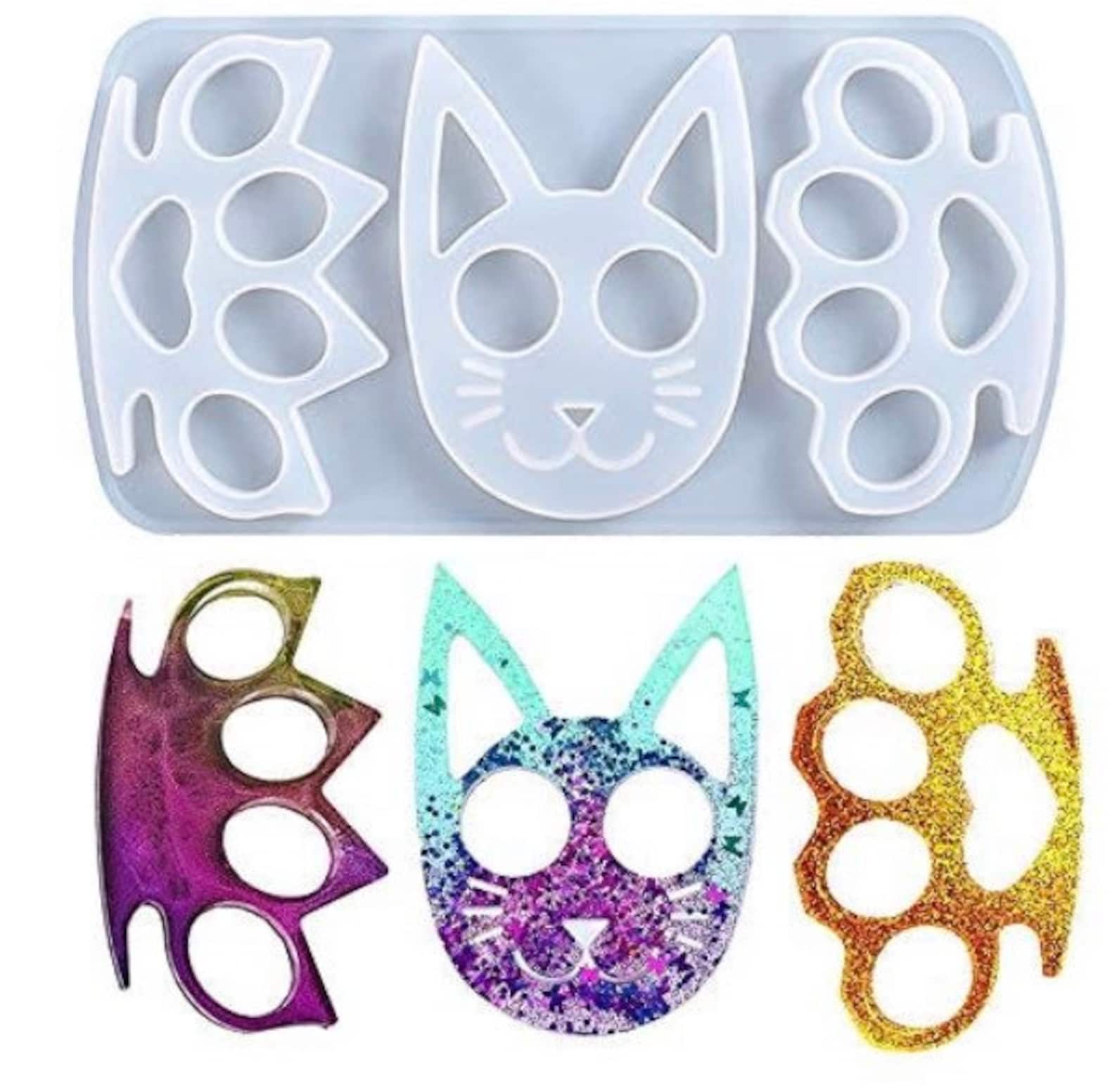 Self Defense Keychain Mold Epoxy Resin Keychain Mold Resin Etsy