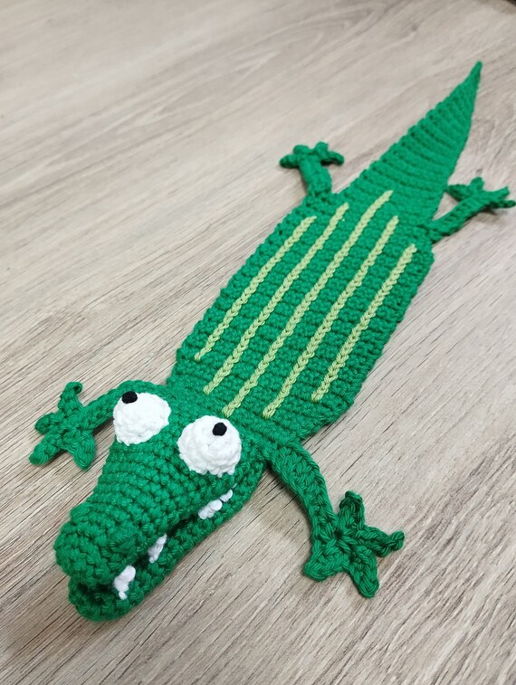 Marque page Crocodile en crochet Etsy France