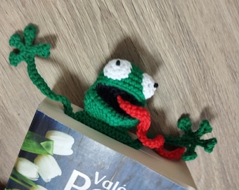 Marque-page Grenouille en crochet