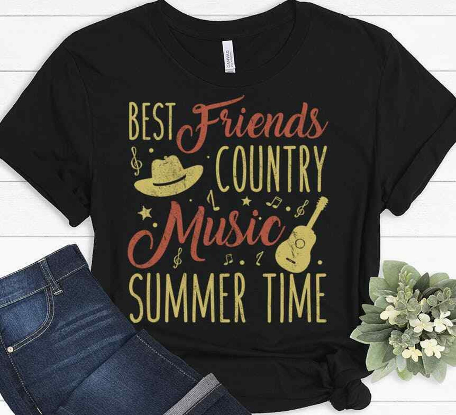 Best Friends Country Music Summer Time Tshirt CHOOSE YOUR Etsy