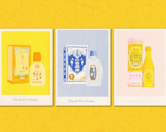 Chinese Medicine Risograph Trio