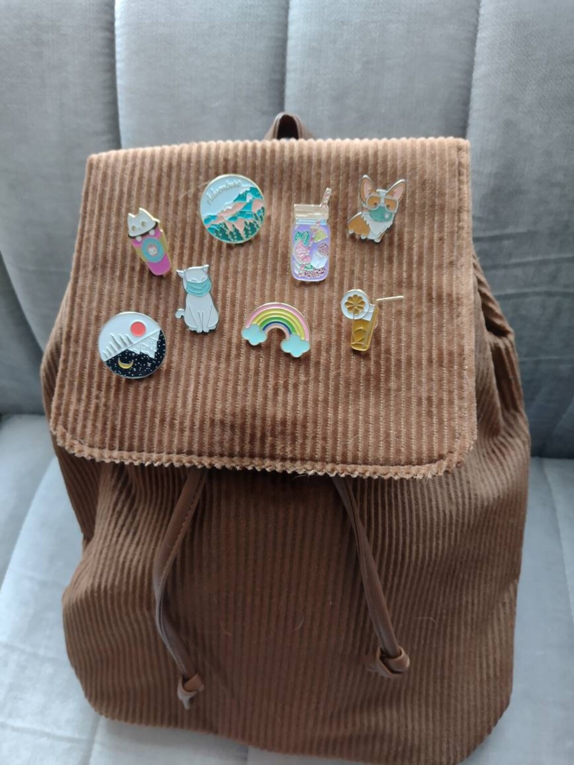 Cute rainbow pin happy enamel backpack bag hat lapel badge Etsy