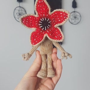 Crochet Demogorgon, Handmade stranger toy, Amigurumi monster