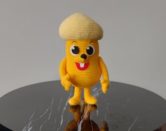 Ratón Myan a crochet, peluche amigurumi