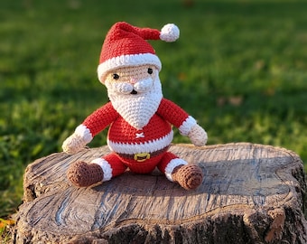 Père Noël au crochet, jouet amigurumi, décoration de Noël
