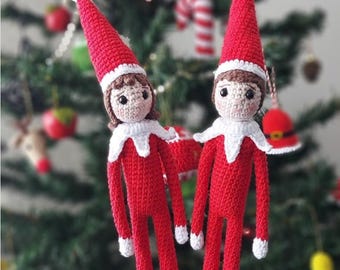 Crochet Elf Amigurumi Doll: Christmas Decoration