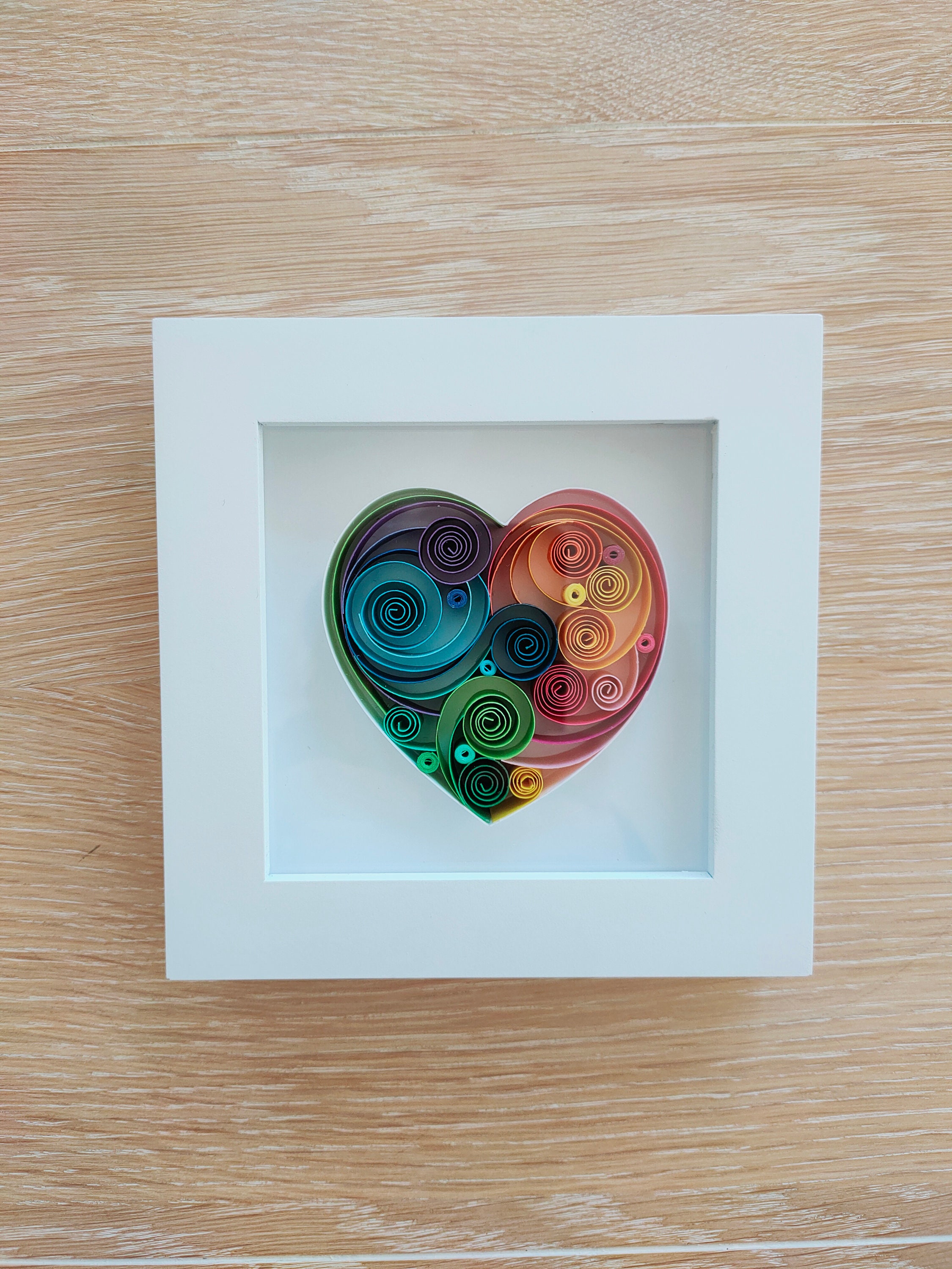 Tableau Coeur Multicolore