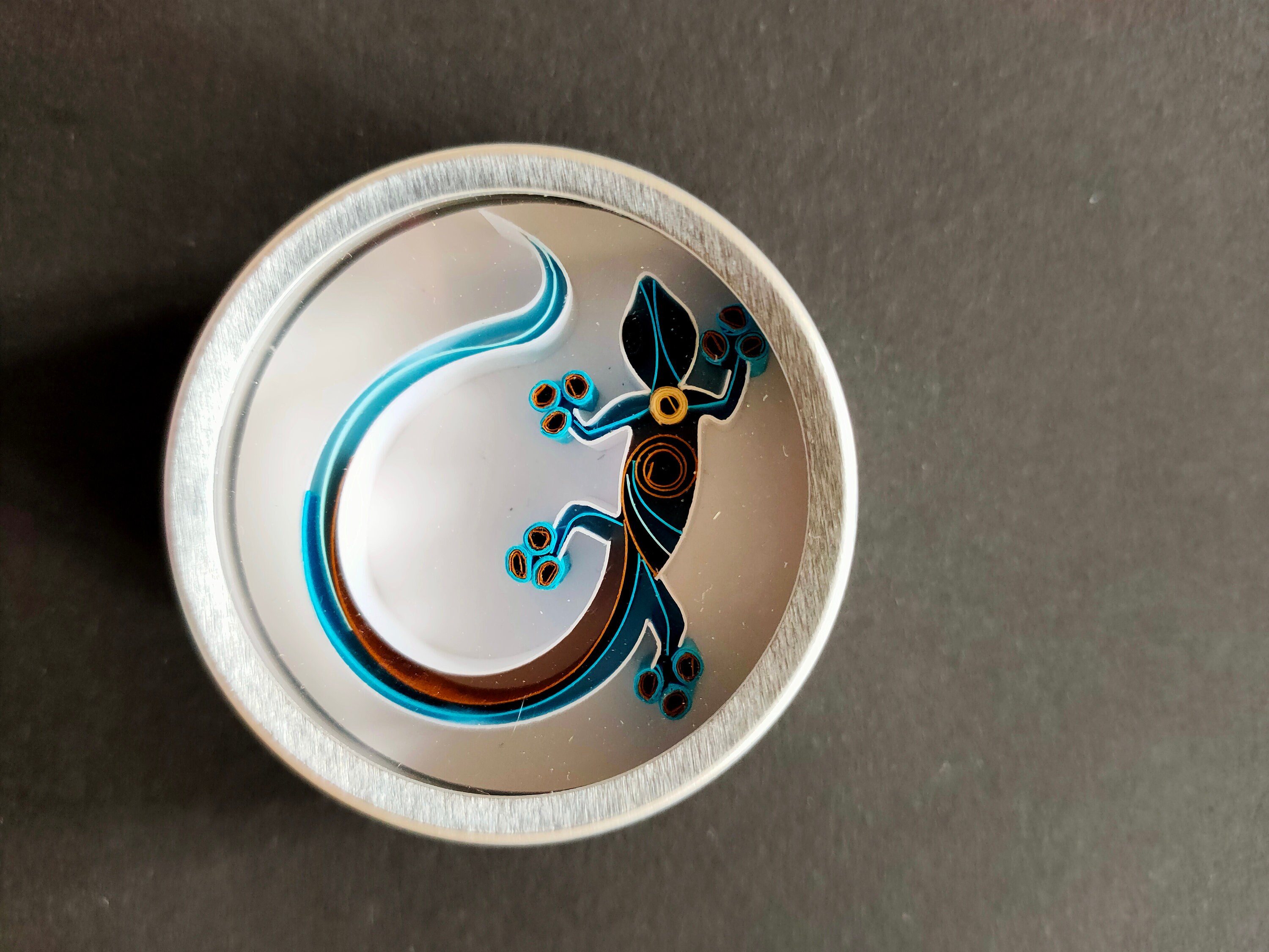 Magnet 3D Gecko Bleu