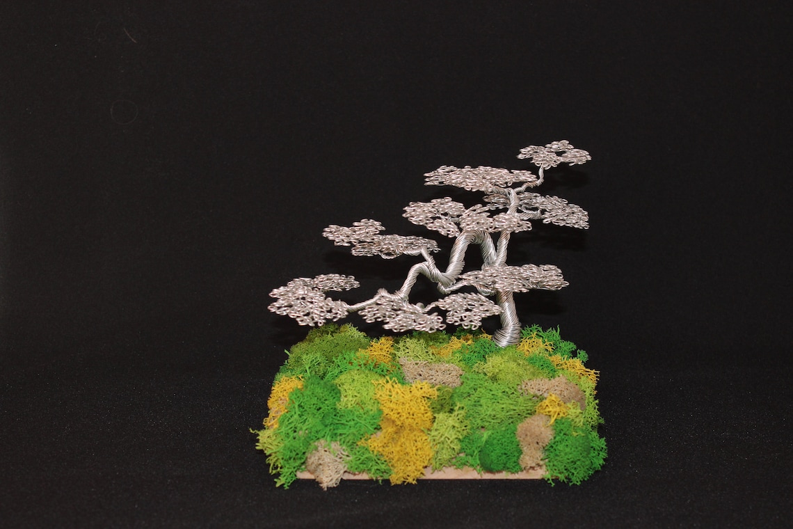 Bonsai metal bonsai jewelry holder stand for jewelry Wire Etsy