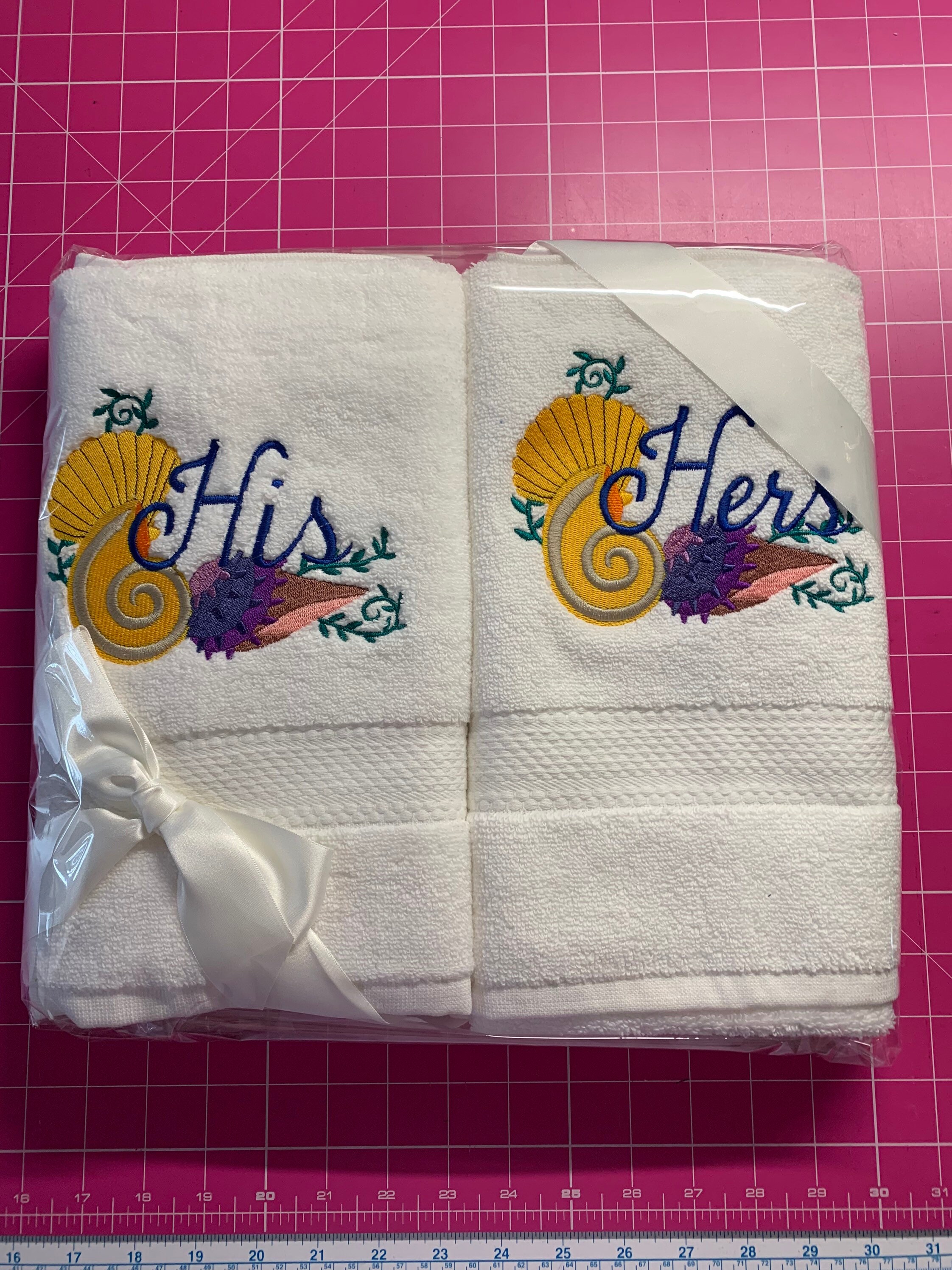 Embroidered hand towels Etsy