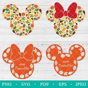 Thanksgiving Mickey Bundle Svg Png, Mouse Fall Thanksgiving SVG, Thanksgiving SVG Bundle, Thanksgiving cricut svg, Mickey Ears Thanksgiving