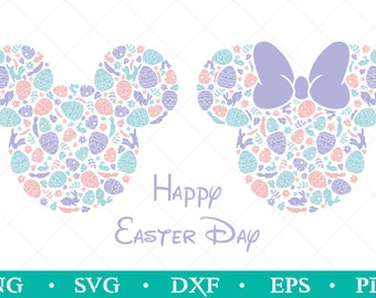 Mickey Easter svg png, Minnie Easter svg, Easter svg, Easter bunny svg png, Happy Easter svg, Mickey Easter Egg svg pnf, JJD_048