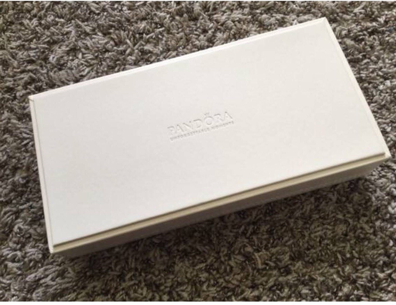 Pandora leather jewelry storage box with 3 charm bars. Etsy