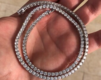 2mm moissanite tennis chain