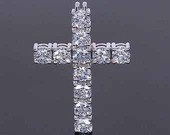 Moissanite Cross - Etsy Australia