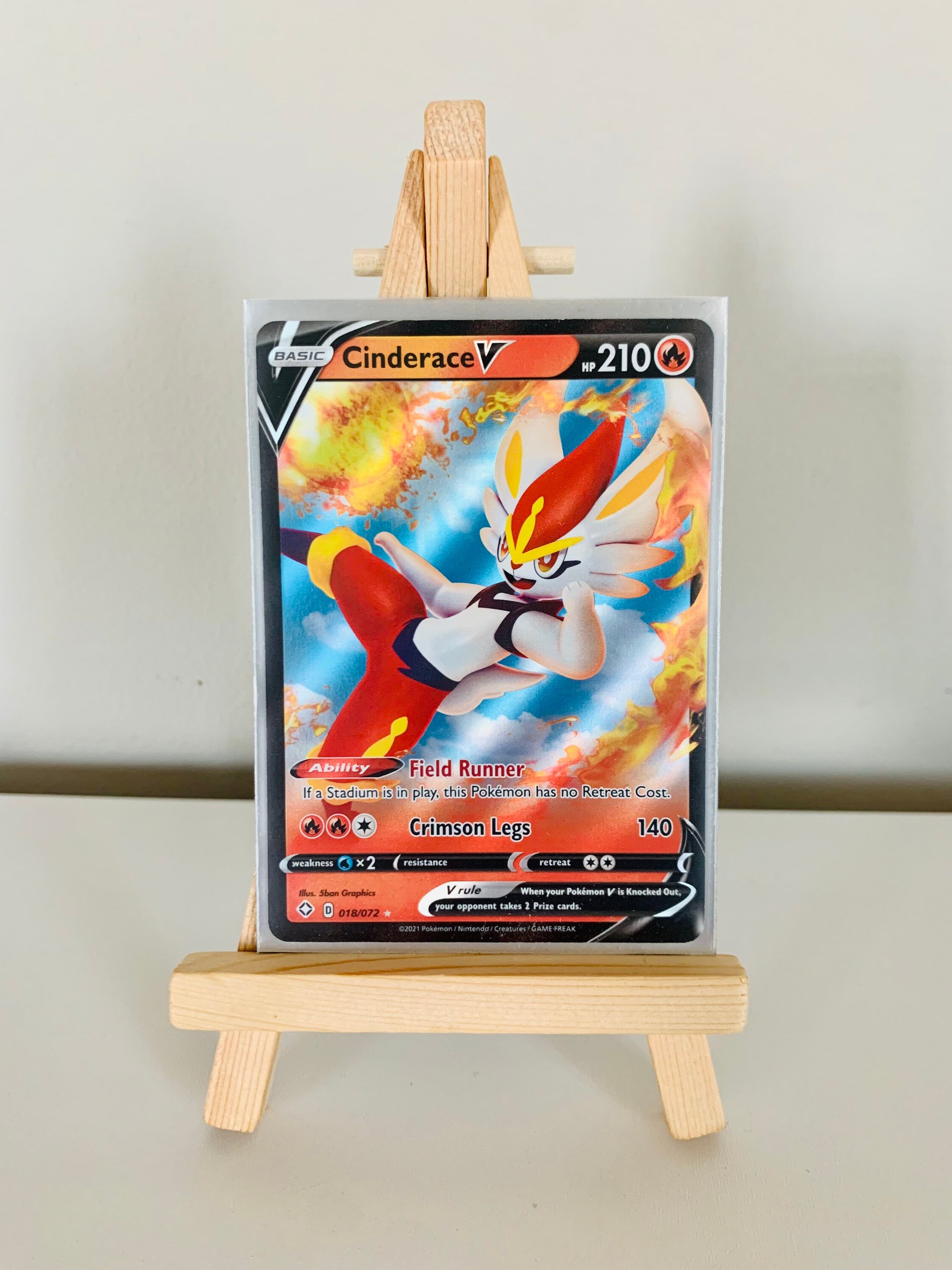 Cinderace V Ultra Rare Full Art018/072 | Etsy