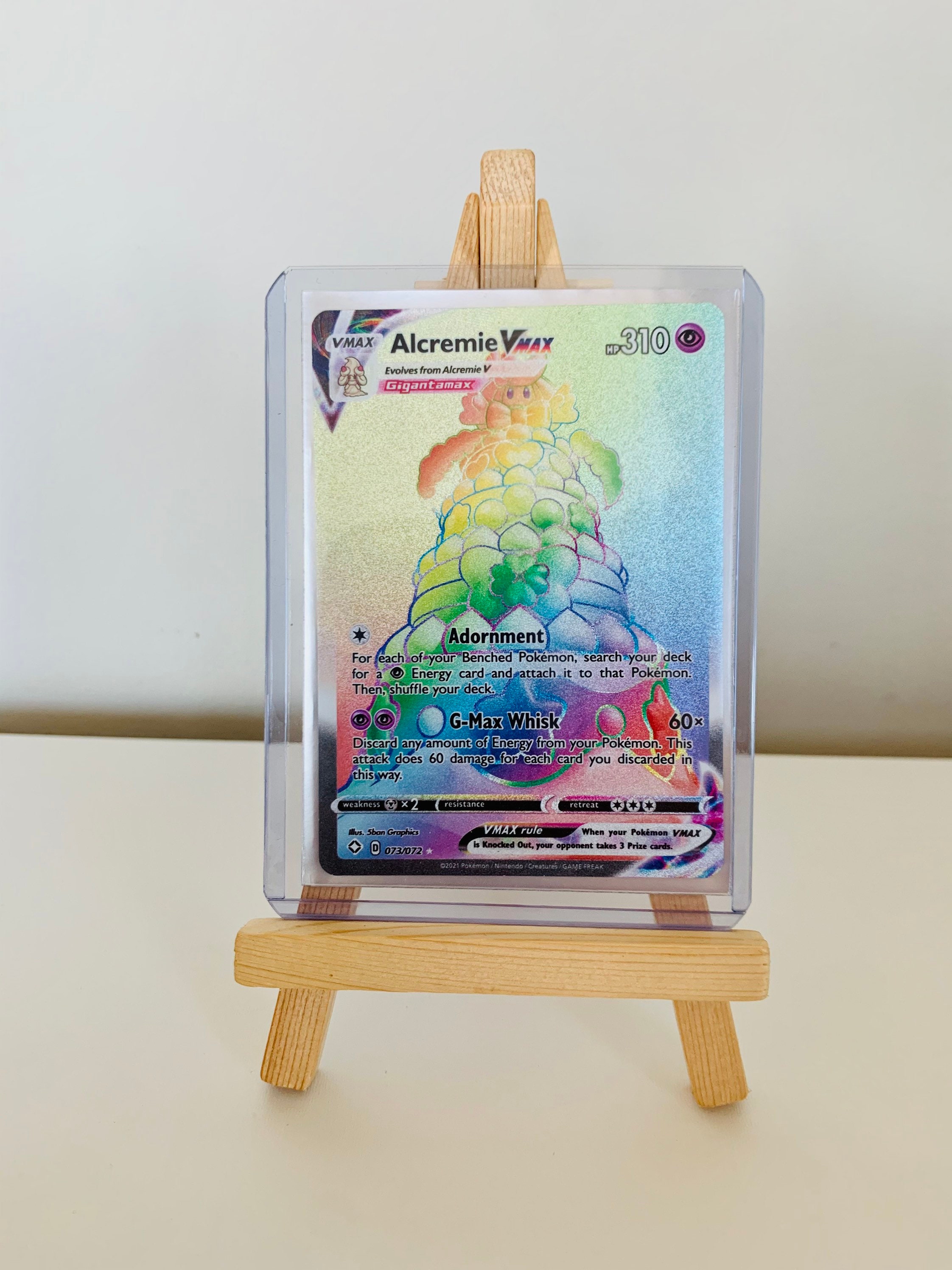 Alcremie VMAX Gigantamax Rainbow Rare073/072 Etsy
