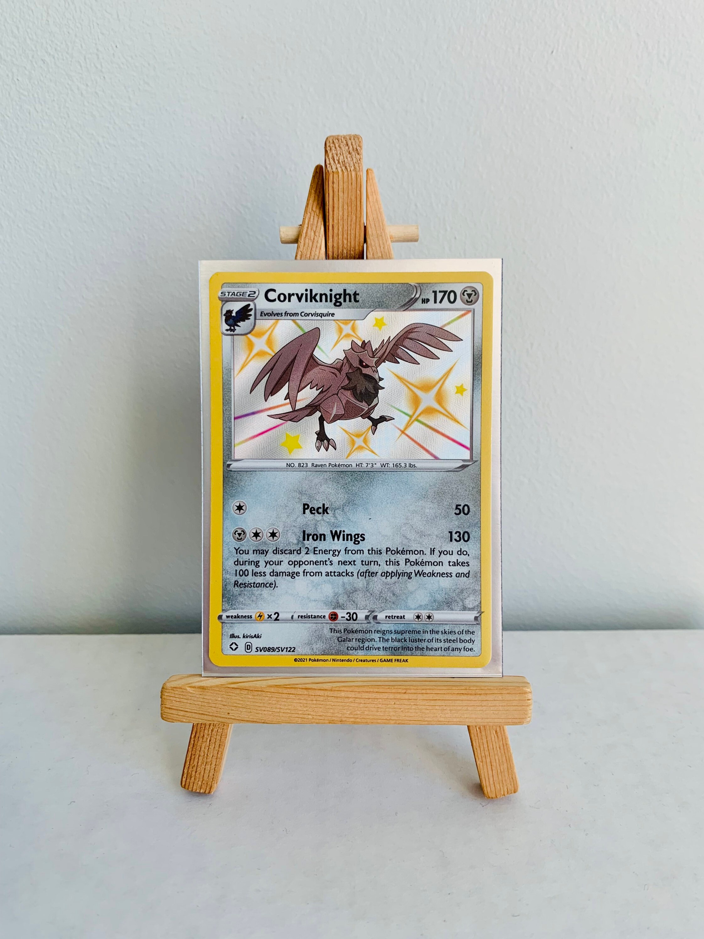Corviknight shiny Raresv089/sv122 - Etsy