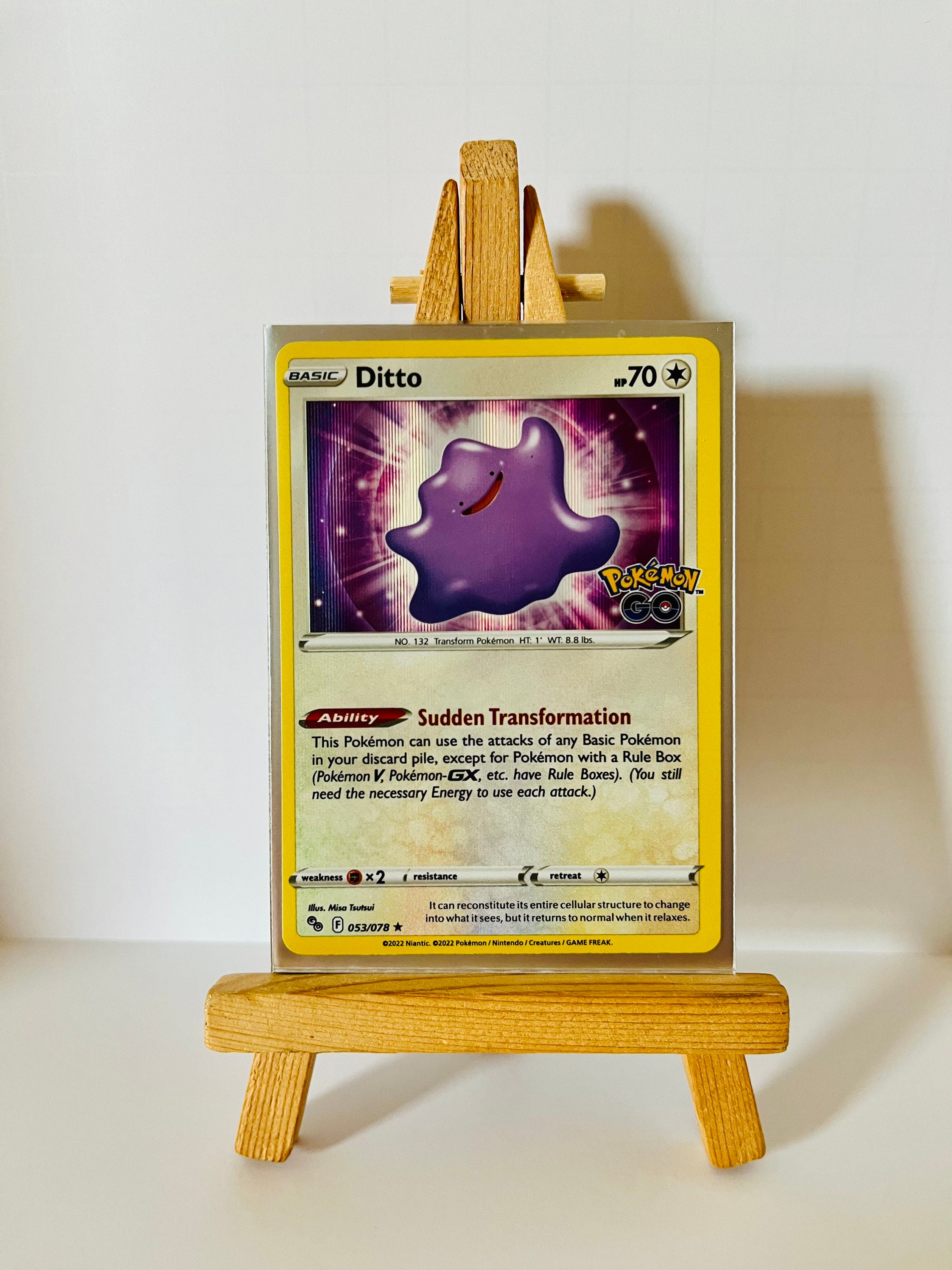 Pokémon TCG Ditto Pokemon GO 053/078 Holo Holo Rare for sale