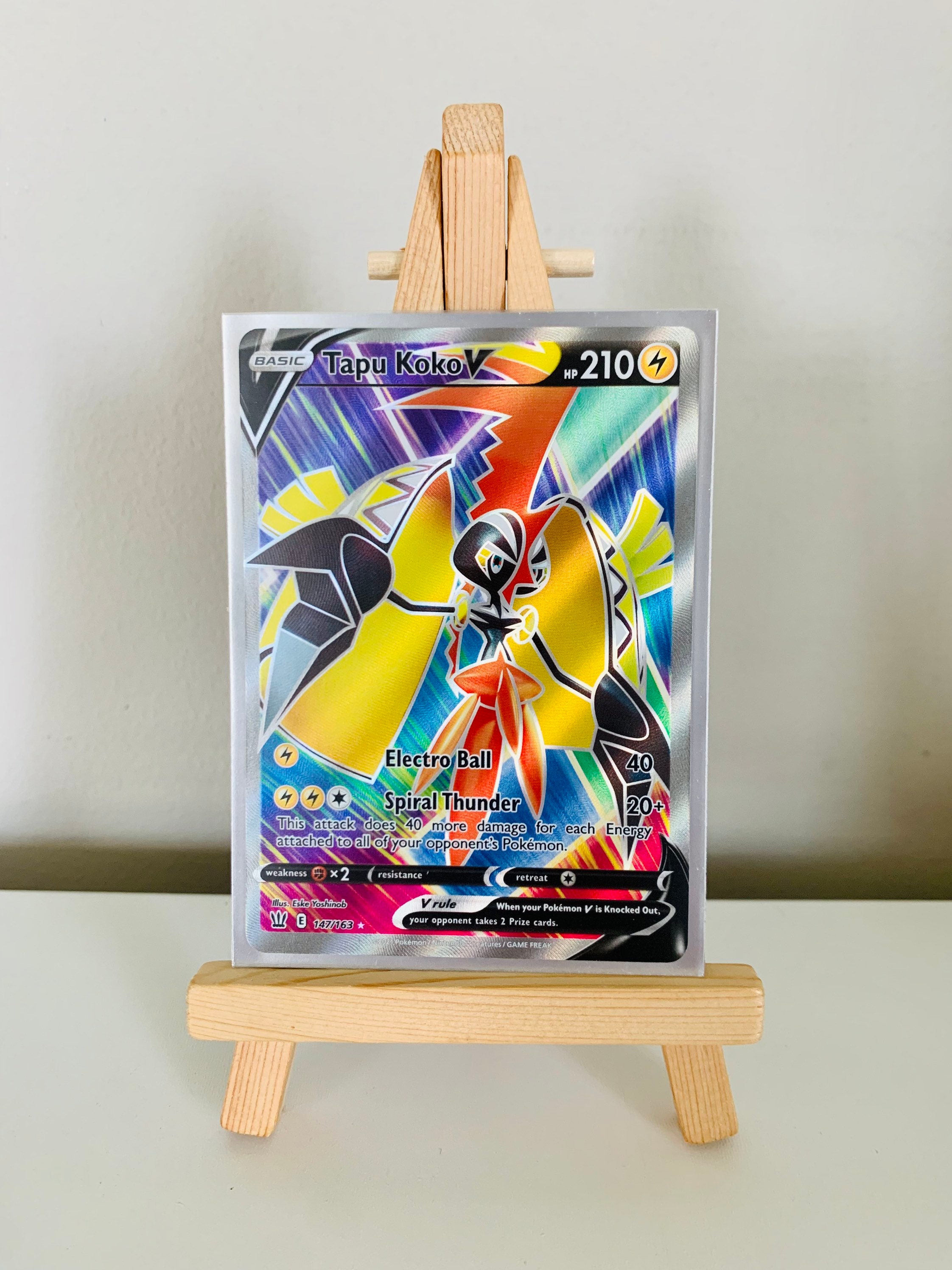 Tapu Koko V 147/163 Battle Styles Full Art Ultra Rare Pokemon Card NM