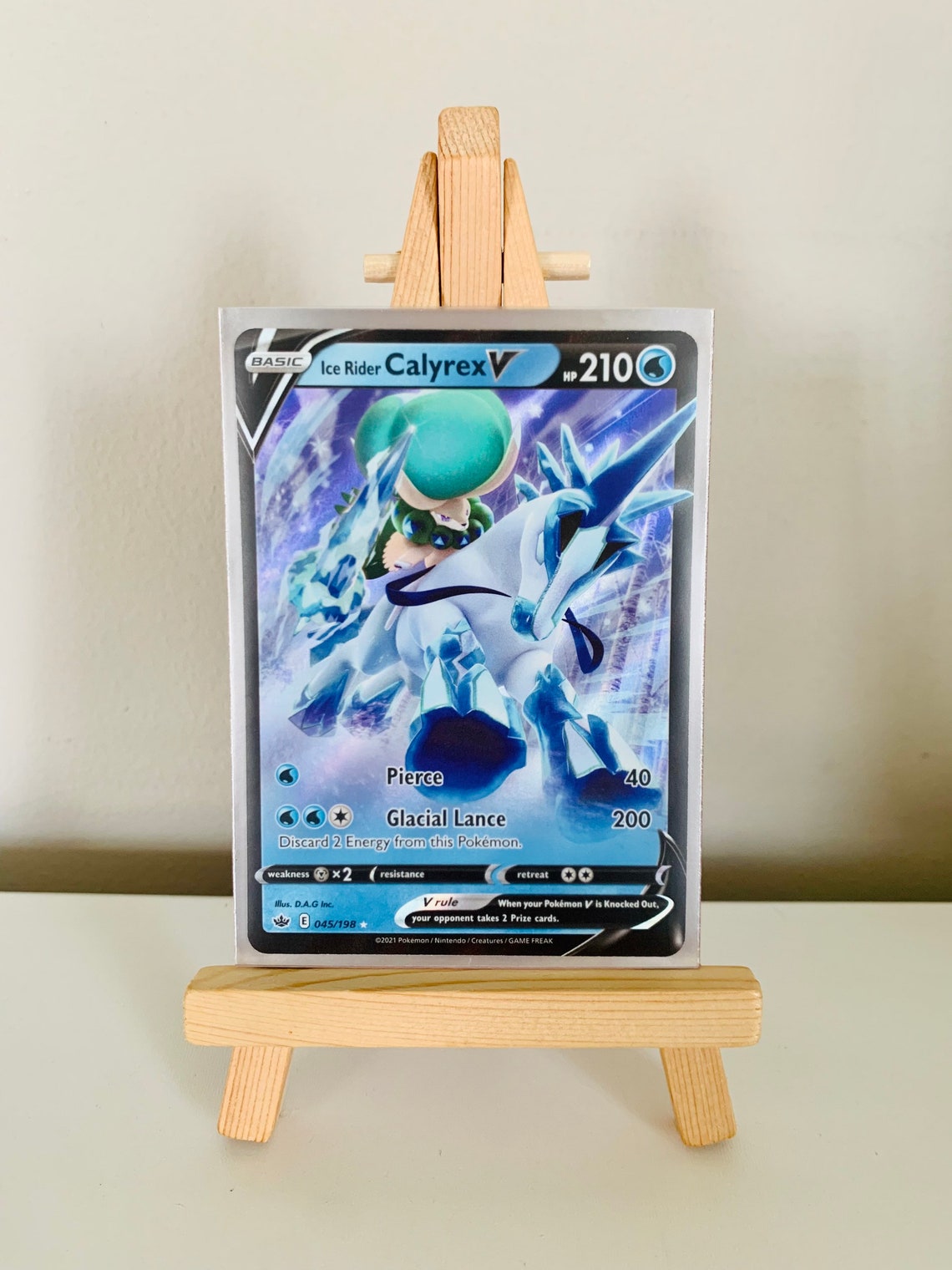 Ice Rider Calyrex V Ultra Rare Full Art045/198 | Etsy