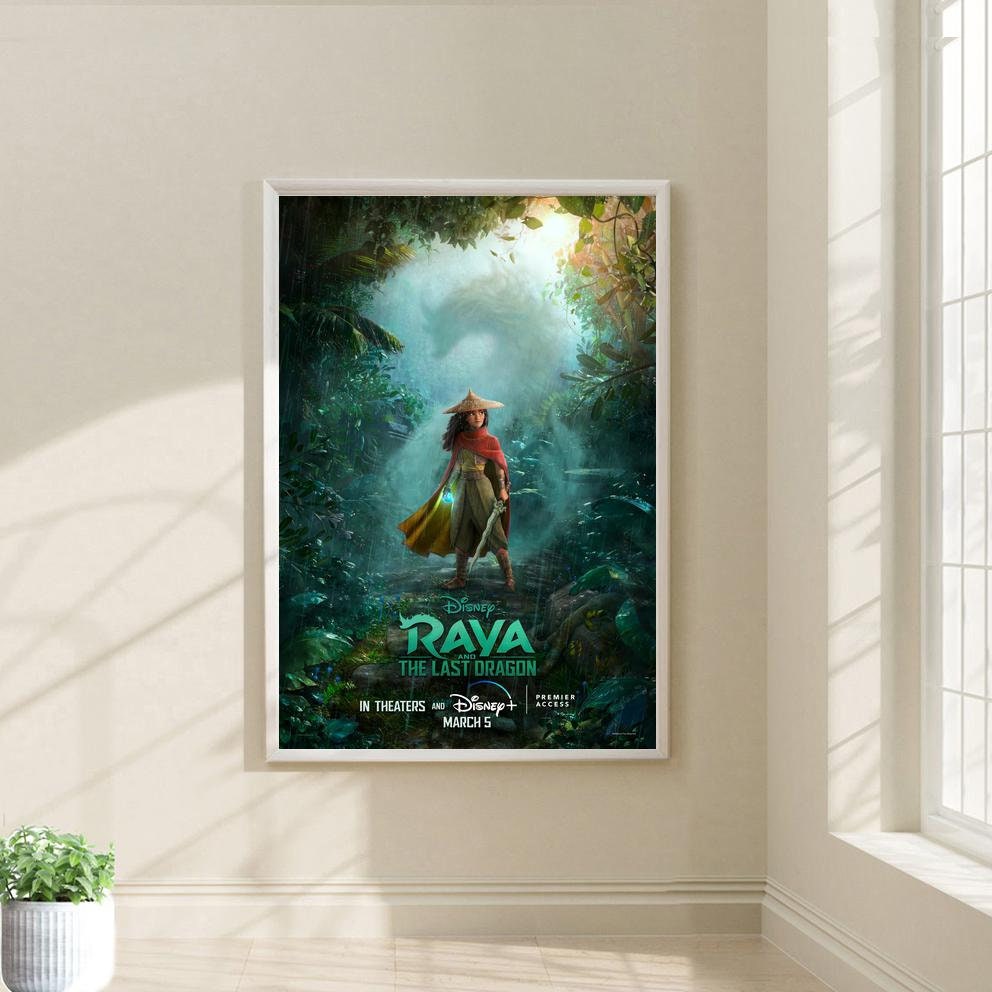 Raya and the Last Dragon Movie Poster Film Canvas Print Wall Art Canvas ...