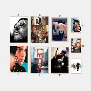 Leon the Professional Movie Poster Film Canvas Print Wall Art Canvas For Living Room Bedroom (No frame)
