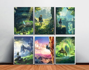 The Legend of Zelda Game Poster Canvas Print Wall Art Canvas For Living Room Bedroom (No frame)