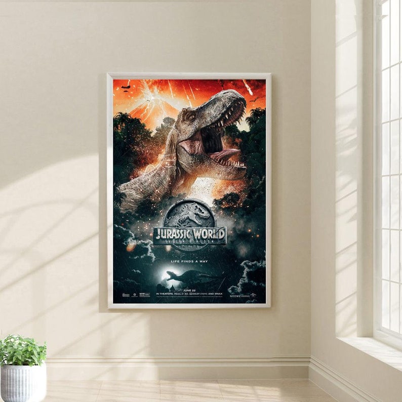 Jurassic Park Movie Poster Print Unframed Canvas Prints Jurassic Park Movie Poster Print & Canvas – Pop Art Deko Für Jedes Zimmer | Film Poster Jurassic Park 3