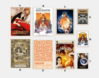 Labyrinth Movie Poster Film Canvas Print Wall Art Canvas For Living Room Bedroom (No frame)
