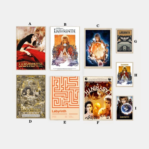 Labyrinth Movie Poster Film Canvas Print Wall Art Canvas For Living Room Bedroom (No frame)