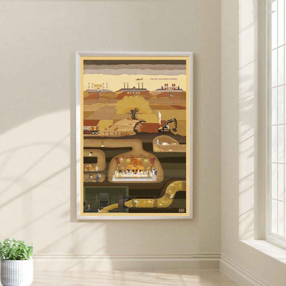 Fantastic Mr. Fox Movie Poster Film Canvas Print Wall Art Canvas for ...