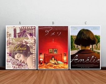 Amelie Movie Poster Film Canvas Print Wall Art Canvas For Living Room Bedroom (No frame)