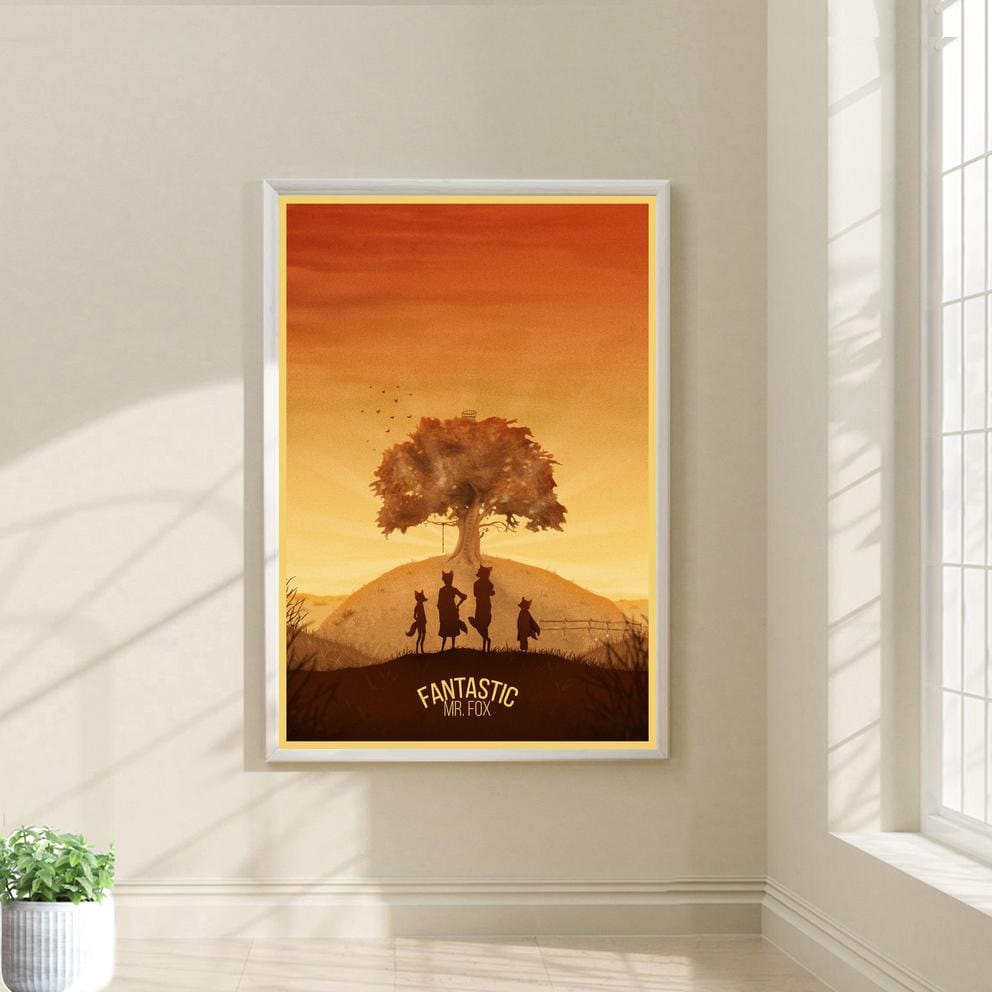 Fantastic Mr. Fox Movie Poster Film Canvas Print Wall Art Canvas for ...