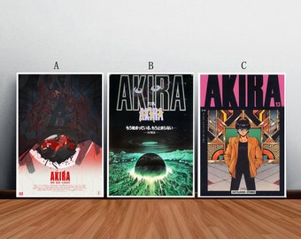 Akira Anime Movie Poster Canvas Print Wall Art Canvas For Living Room Bedroom (No frame)