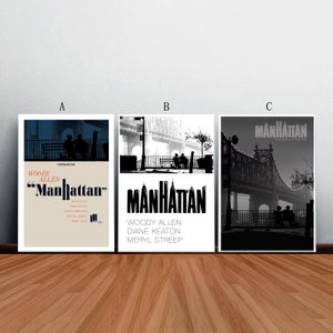 Manhattan Movie Poster Film Canvas Print Wall Art Canvas For Living Room Bedroom (No frame)