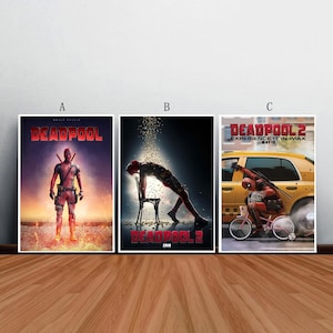 Deadpool Movie Poster Film Canvas Print Wall Art Canvas For Living Room Bedroom (No frame)
