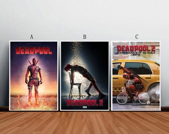 Deadpool Movie Poster Film Canvas Print Wall Art Canvas For Living Room Bedroom (No frame)